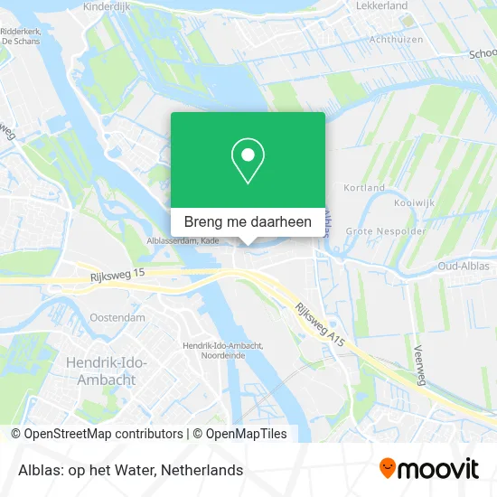 Alblas: op het Water kaart