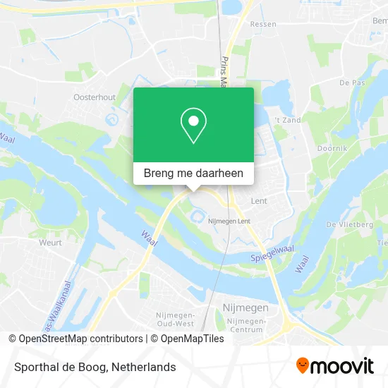 Sporthal de Boog kaart