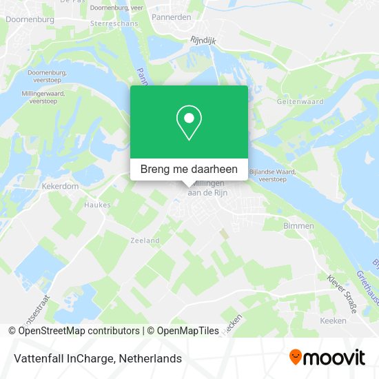 Vattenfall InCharge kaart
