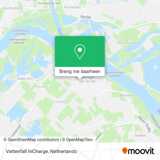 Vattenfall InCharge kaart