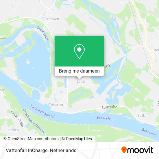 Vattenfall InCharge kaart