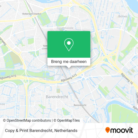 Copy & Print Barendrecht kaart
