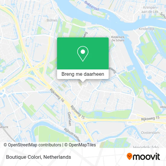 Boutique Colori kaart