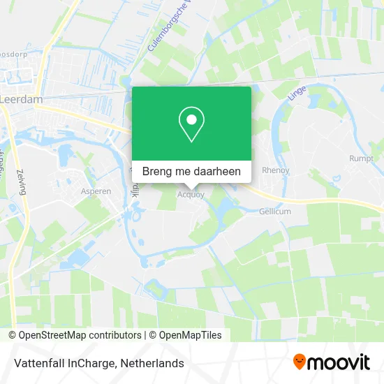 Vattenfall InCharge kaart