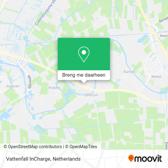 Vattenfall InCharge kaart