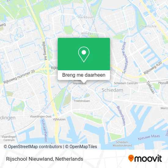 Rijschool Nieuwland kaart