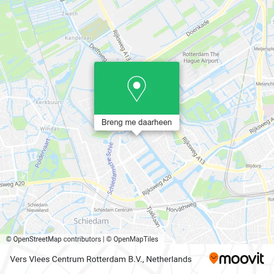 Vers Vlees Centrum Rotterdam B.V. kaart