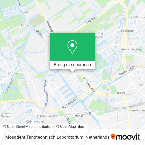 Mosadent Tandtechnisch Laboratorium kaart