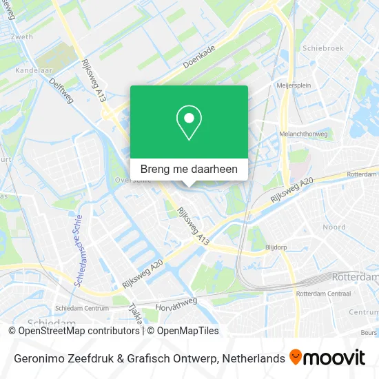 Geronimo Zeefdruk & Grafisch Ontwerp kaart