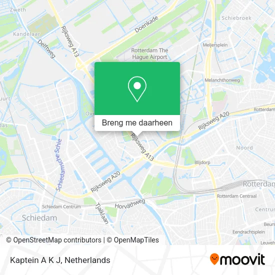 Kaptein A K J kaart