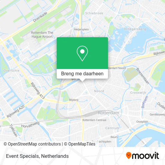 Event Specials kaart