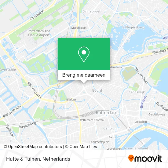 Hutte & Tuinen kaart