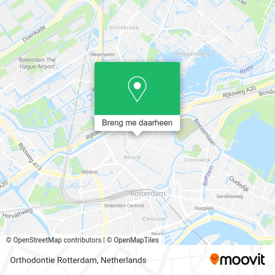 Orthodontie Rotterdam kaart