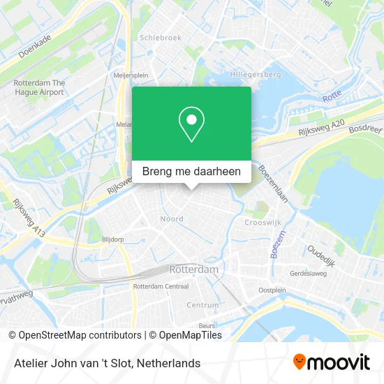 Atelier John van 't Slot kaart
