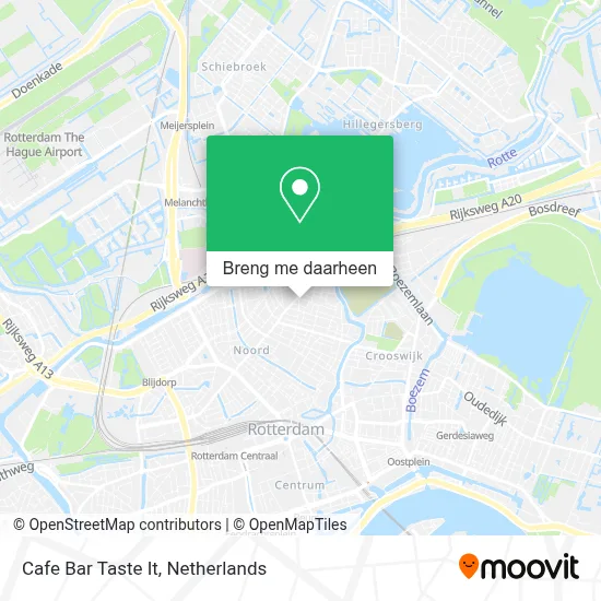 Cafe Bar Taste It kaart