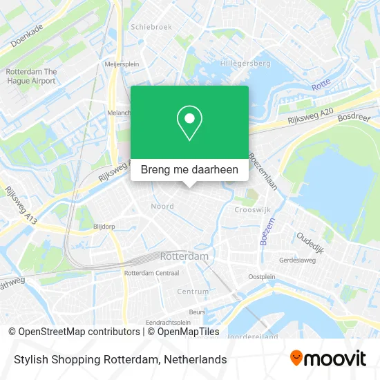 Stylish Shopping Rotterdam kaart