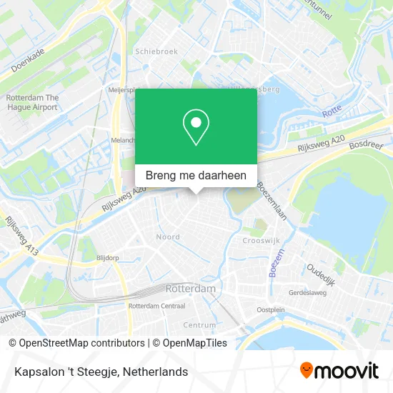 Kapsalon 't Steegje kaart