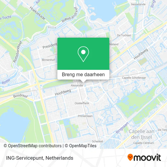 ING-Servicepunt kaart