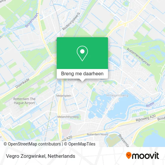 Vegro Zorgwinkel kaart