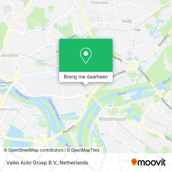 Vallei Auto Groep B.V. kaart