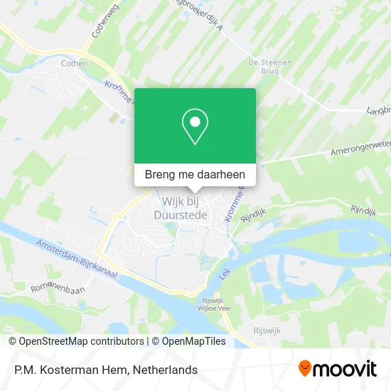 P.M. Kosterman Hem kaart