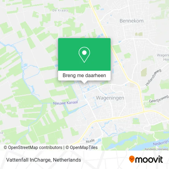 Vattenfall InCharge kaart