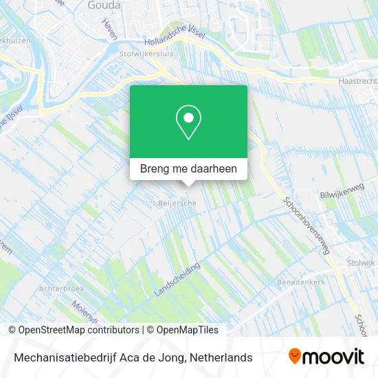 Mechanisatiebedrijf Aca de Jong kaart