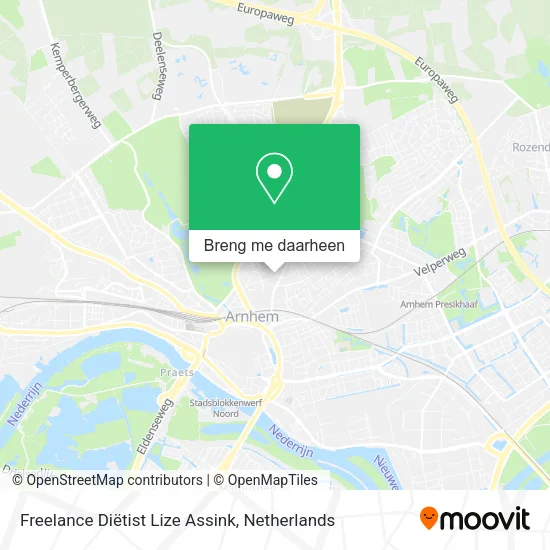 Freelance Diëtist Lize Assink kaart