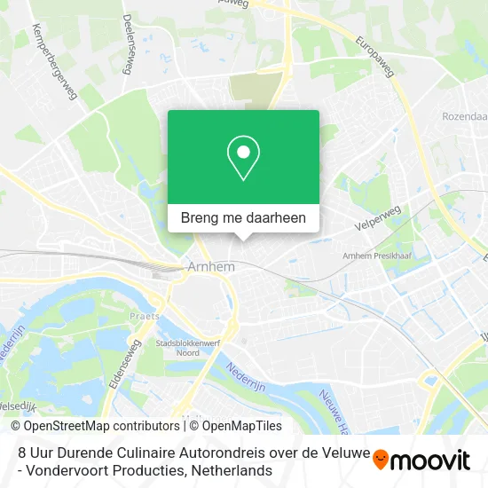 8 Uur Durende Culinaire Autorondreis over de Veluwe - Vondervoort Producties kaart