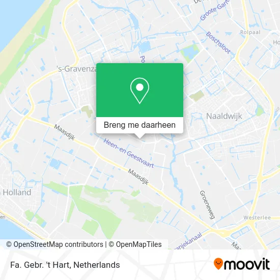 Fa. Gebr. 't Hart kaart