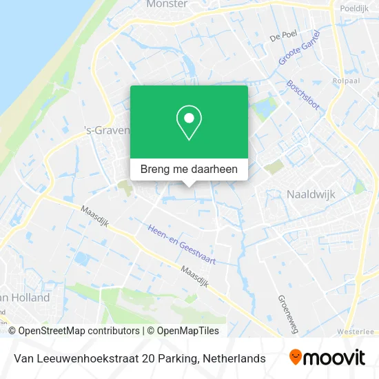 Van Leeuwenhoekstraat 20 Parking kaart