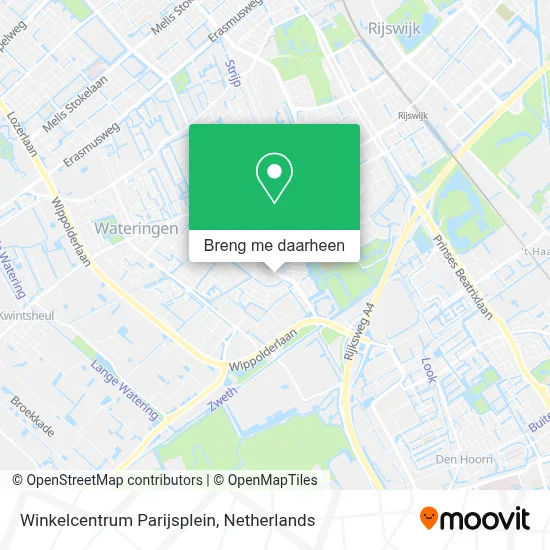 Winkelcentrum Parijsplein kaart