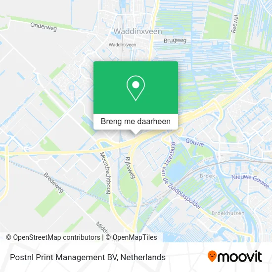 Postnl Print Management BV kaart
