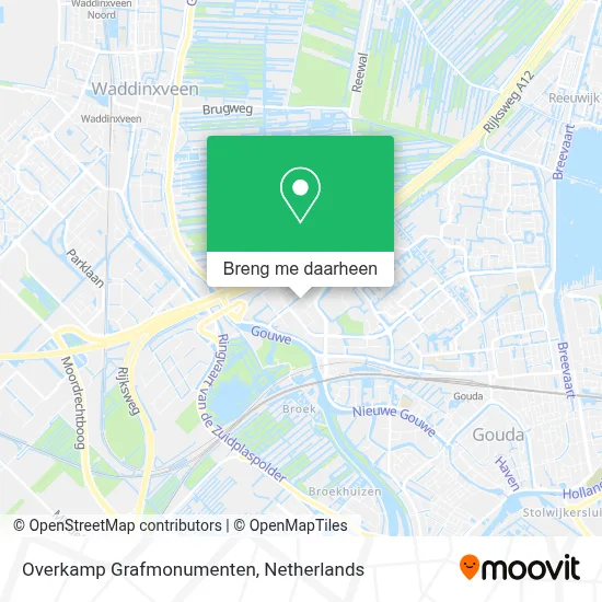 Overkamp Grafmonumenten kaart