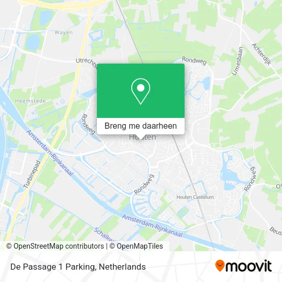 De Passage 1 Parking kaart