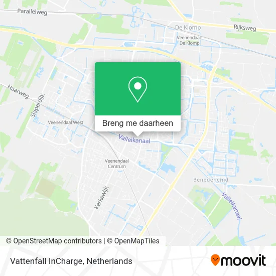 Vattenfall InCharge kaart