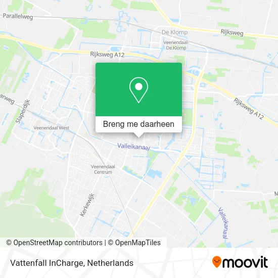 Vattenfall InCharge kaart