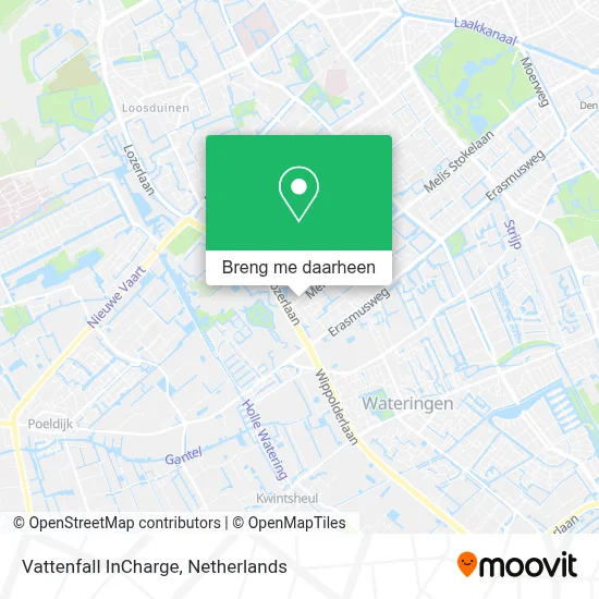 Vattenfall InCharge kaart