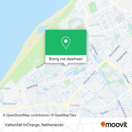 Vattenfall InCharge kaart