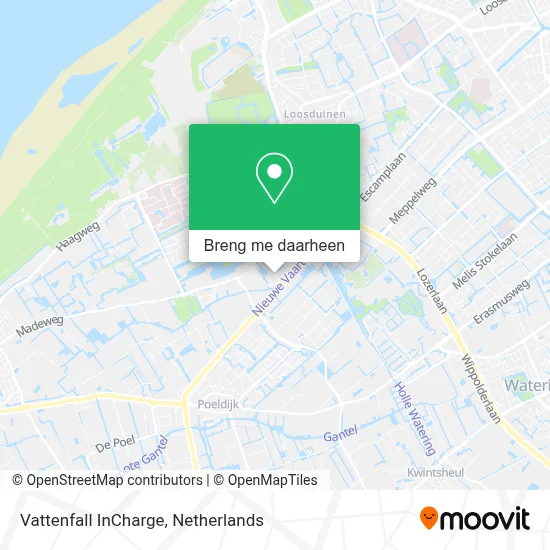 Vattenfall InCharge kaart