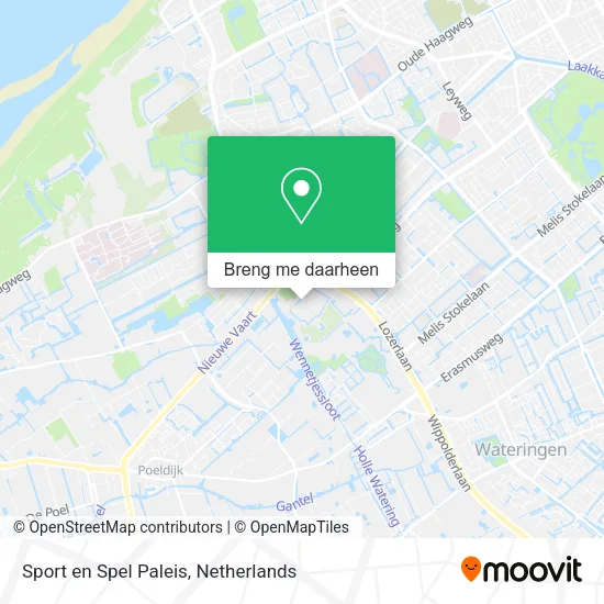 Sport en Spel Paleis kaart