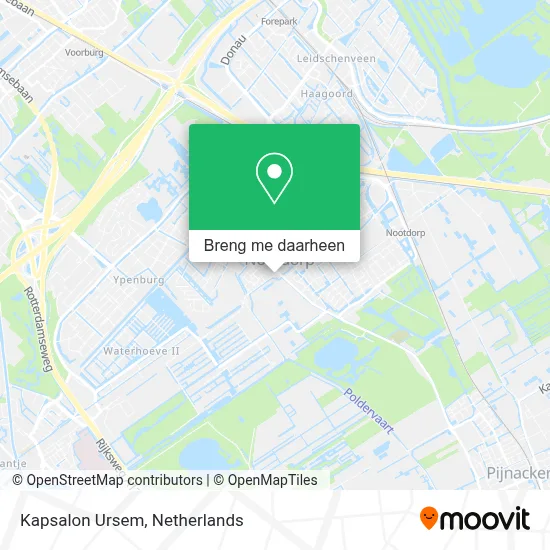 Kapsalon Ursem kaart