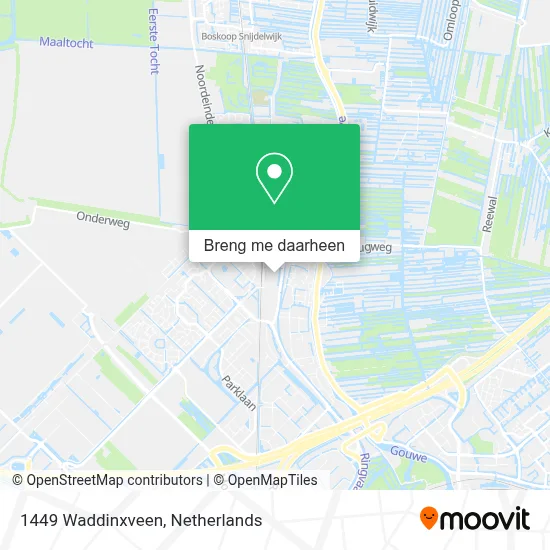 1449 Waddinxveen kaart