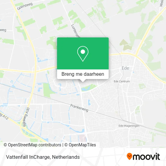 Vattenfall InCharge kaart
