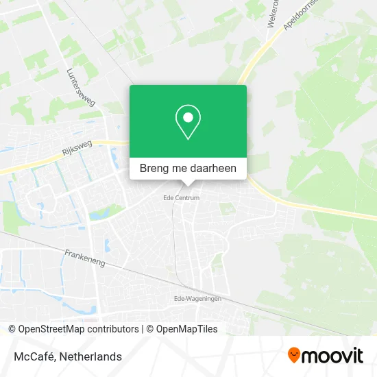 McCafé kaart