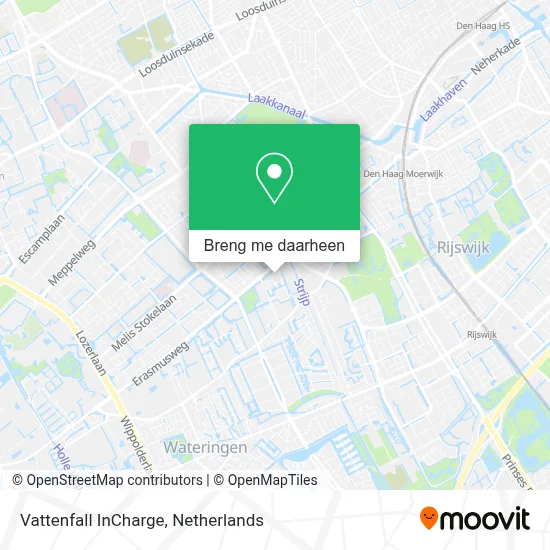 Vattenfall InCharge kaart
