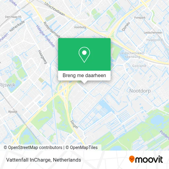 Vattenfall InCharge kaart