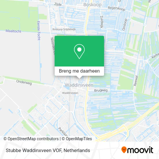 Stubbe Waddinxveen VOF kaart