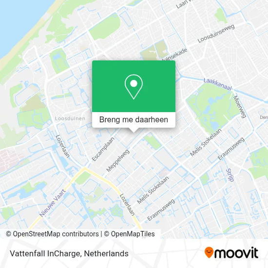 Vattenfall InCharge kaart