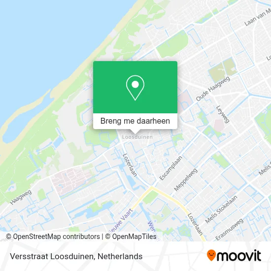 Versstraat Loosduinen kaart